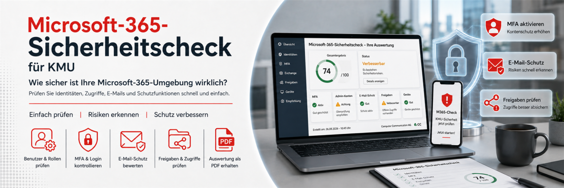 Microsoft-365-Sicherheitscheck für KMU – Microsoft-365-Umgebung einfach und schnell prüfen